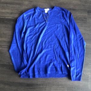 C. P. Company blue Henley sweater